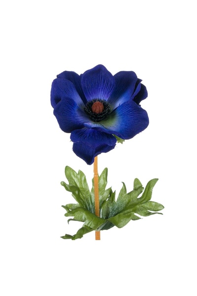 OEM Floare Artificială Anemona Albăstra 40 cm – Decor Realist pentru Casă și ...