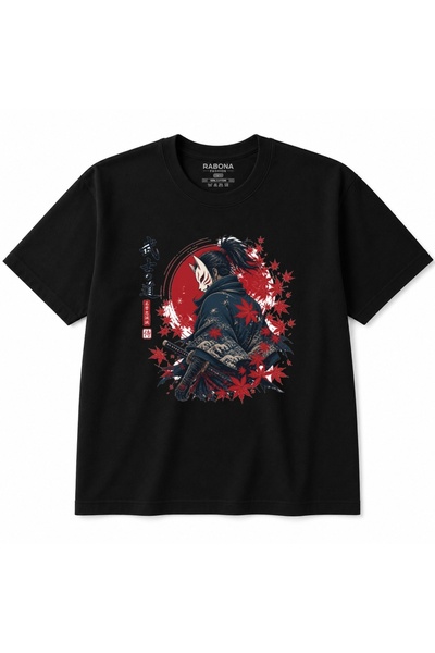 Rabona Fashion T-Shirt - Μαύρο - Κανονική εφαρμογή