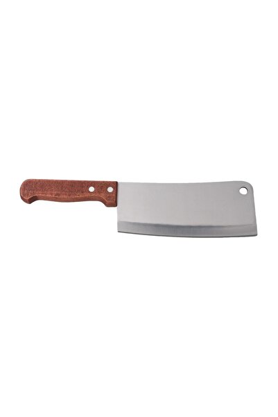 OEM Cuțit Satâr Chinezesc Inox cu Mâner din Lemn, 30 cm