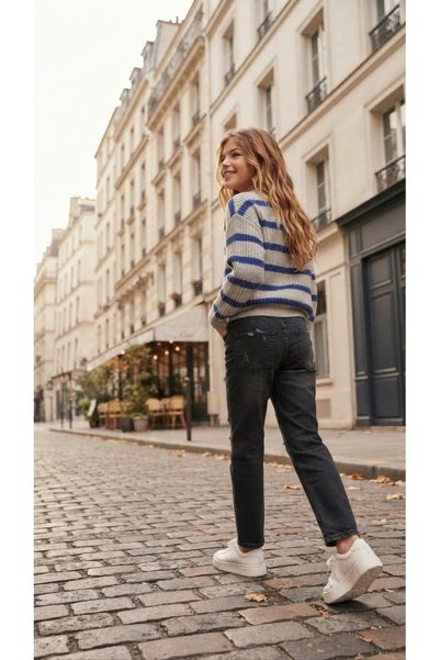 ADA YILDIZ KİDS Girl's Crew Neck Thick Knitted Sweater 6/14 Years