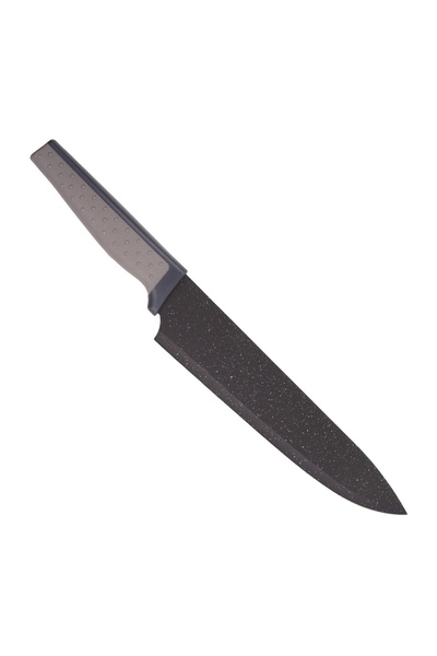 OEM Cuțit Bucătar Chef Marble Negru 20 cm, Lamă Inox și Mâner Ergonomic