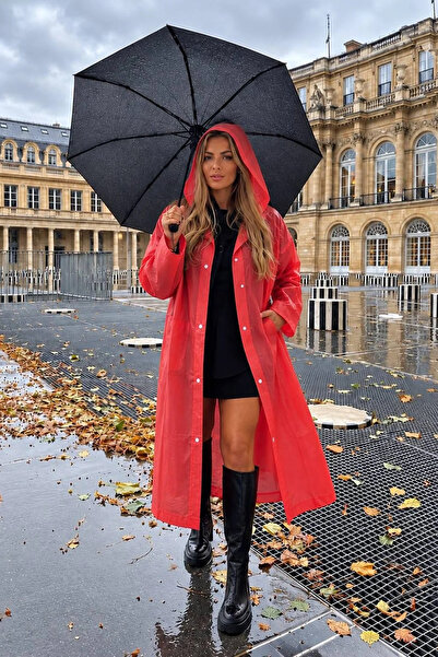 Kokoş Raincoats - Red - Short