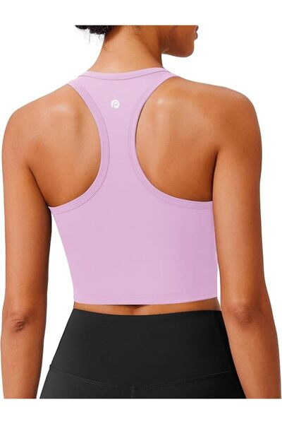 GENERAL PINSPARK Sports Bra Longline Racerback Tank Tops for Women Padded Wor...