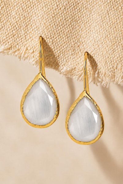 New Obsessions Drop cat eye earrings