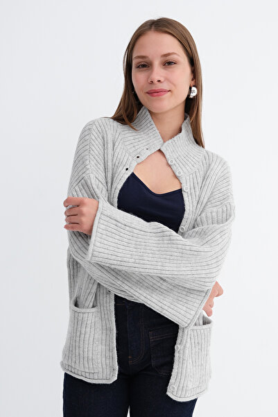 Addax Düğmeli Triko Hırka H3578