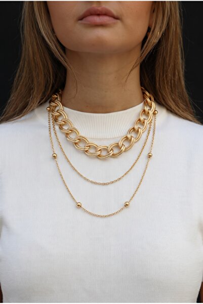 LYKOS Bijou Necklaces - Gold-colored - Without Stone