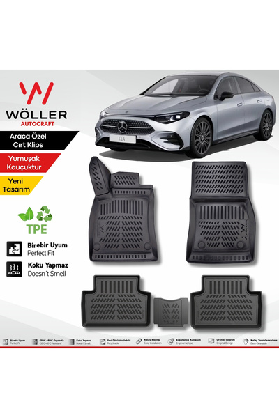 wöller Yeni Mercedes Cla ile Uyumlu Paspas 2026 Sonrası Hybrid Benzinli Uyuml...