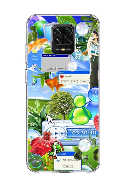 lelia Redmi Note 9 Pro Compatible Green Nature Desktop Printed Transparent Ph...