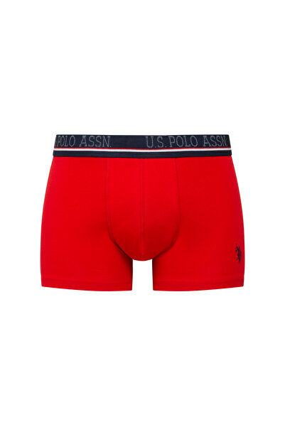 U.S. Polo Assn. Men's Navy Blue - Red - White 3-Pack Boxers