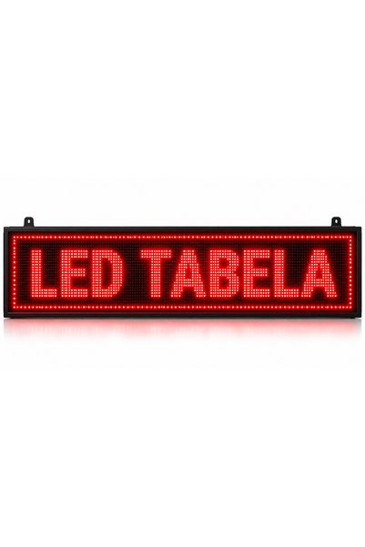 Genel Markalar 48x128 cm Kırmızı Kayan Yazı LED Tabela