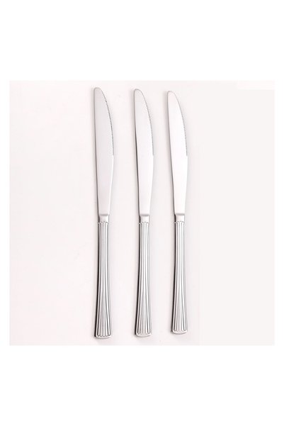 OEM Set 3 Cuțite de Masă "Linear" din Oțel Inoxidabil, 23 cm