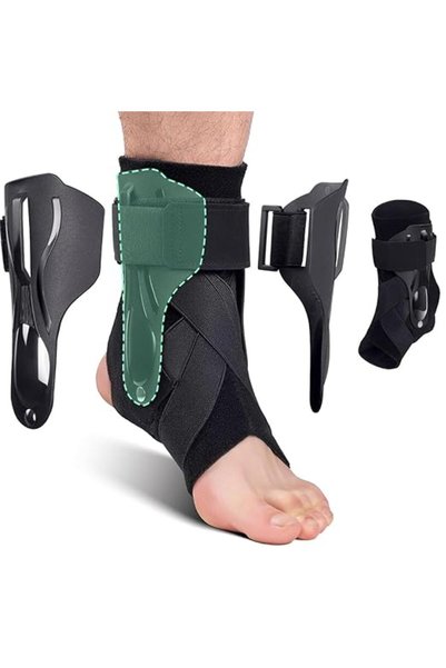 Tazweeq Ankle Brace Support for Sprained Ankle X-shaped Cross-fixing Compress...