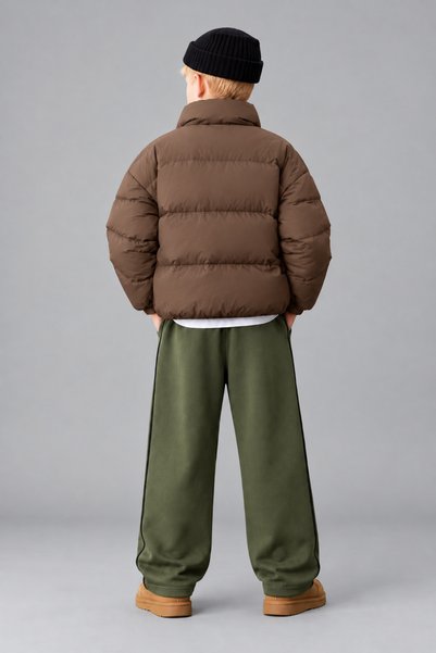 Joi Kids Boys' and Teenagers' Wide Leg Sweatpants with Side Piping