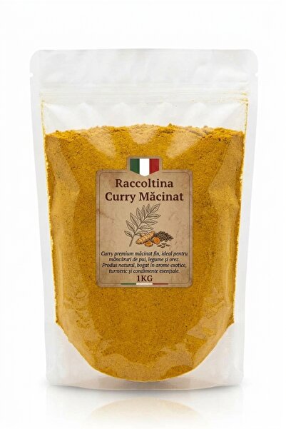 RACCOLTINA Curry Măcinat Premium 1KG – Amestec Aromatic de Condimente Naturale