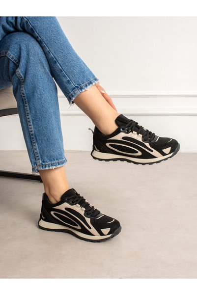 ALEMDAR AYAKKABI Kever Black Women's Sneakers