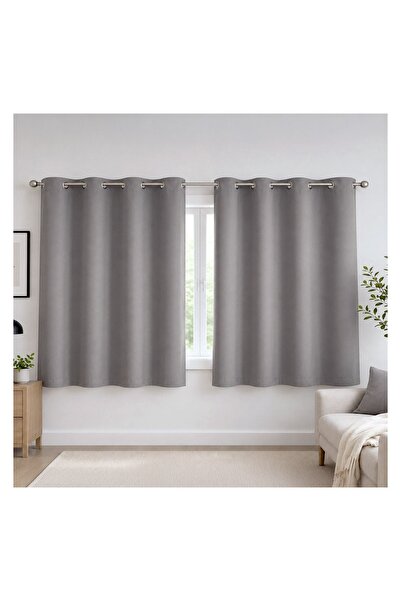 OEM Draperie Gri cu Inele 140x140 cm – Opacitate Ridicată pentru Fereastră