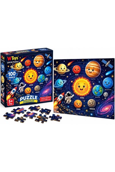 wdesing Planets 100 Piece Puzzle