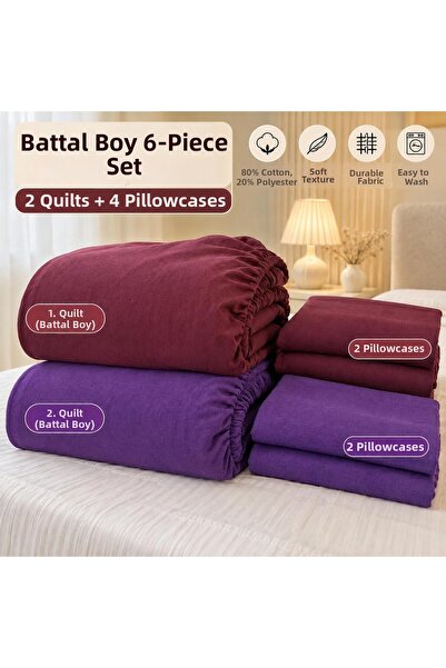 NURLATEX HOME COLLECTİON Σετ 2 οικονομικών ελαστικών σεντονιών μεγέθους Queen...