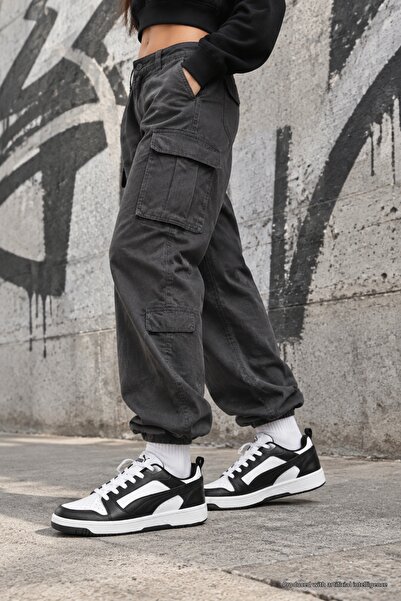 Puma Rb-3399 Unisexs Black and White Daily Sneaker Anatomical Sole Comfort Sp...