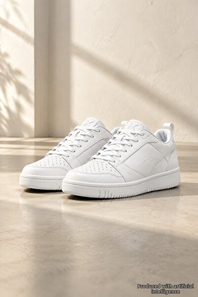 Puma Rb-4501 Unisexs White Daily Sneaker Anatomical Sole Comfort Sports Shoes