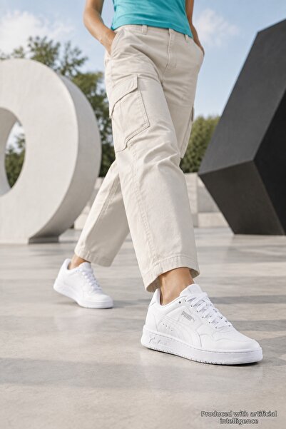 Puma CR-3727 Pantofi sport pentru femei, cu talpă anatomică albă, confortabil...
