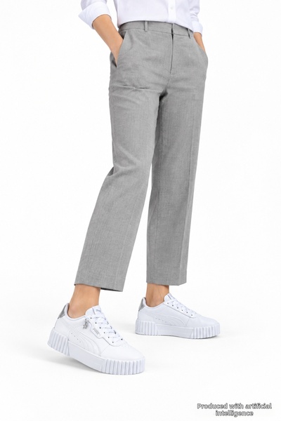 Puma حذاء رياضي نسائي أبيض مريح للاستخدام اليومي من CR-8980، حذاء رياضي مريح ...