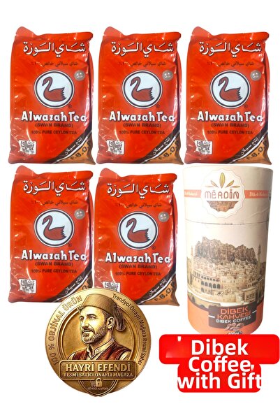 ALWAZAH TEA Seylan Kaçaği Bulk Black Tea (5 Pieces X 400 Gr) Mardi̇n Di̇bek C...