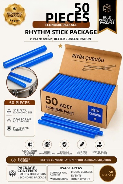Midex Örf-Bt-25Bl-25X Blue Rhythm Stick Örf Tools Set 25 cm Carbon Fiber Whol...