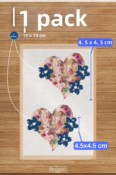 FANTASTIC ARMA Iron-On Fabric Texture Transfer Print Patch – Vintage Floral H...