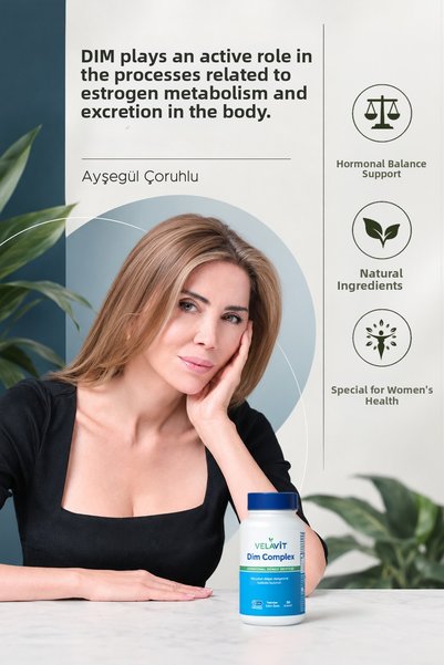 Velavit مكمل V-Dim Complex Dim مع السلفورافان والكالسيوم D-Glucarate 30 قرص | نباتي