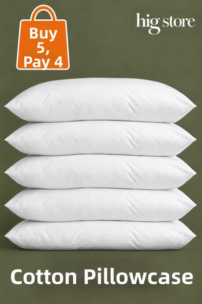Hig Store Cotton Pillowcase / Inner Cover Mattress Cover 50X70 Size Zippered ...