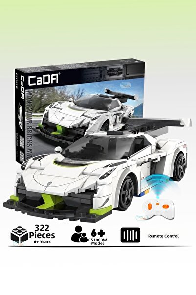 cada Swedish Ghost Racing Car with 322 Pieces Blocks 2.4Ghz Remote Control - ...
