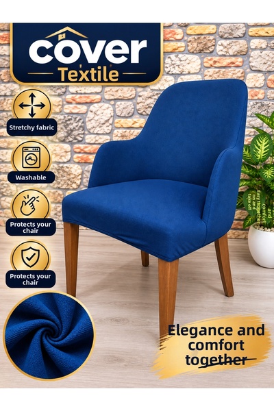 COVER TEKSTİL New Model Large Armchair Cover Washable, Easy to Install and Re...