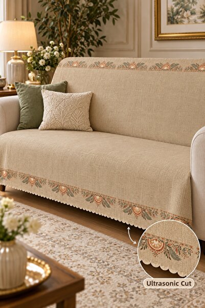 GECE HOME غطاء أريكة مخملي بوهيمي حديث متعدد الأغراض، طقم غطاء أريكة قابل للتحويل إلى سرير مع إسفنج غير قابل للانزلاق 3،3،1،1