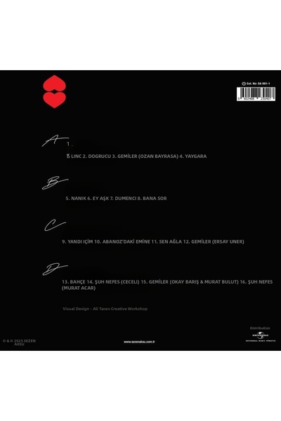 Bakaliona Sezen Aksu - Pasha Gönül Songs (2-Track Black Vinyl)