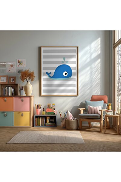 KEYFHOME Sail Captain Hook Poster cu tablou MDF cu ramă albastru închis pentr...