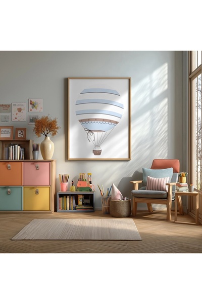 KEYFHOME Poster de pictură MDF cu 2 rame cu ursuleț drăguț, cadou decorativ d...