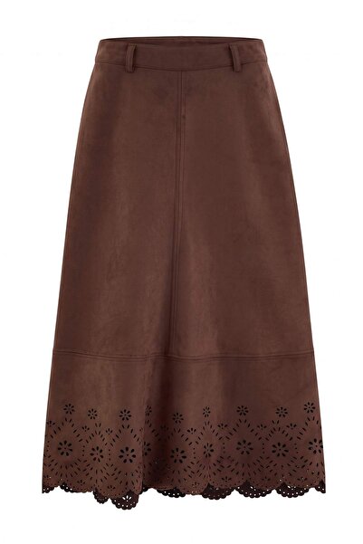 Trendyol Collection Fustă maro închis TWOAW27CE00127