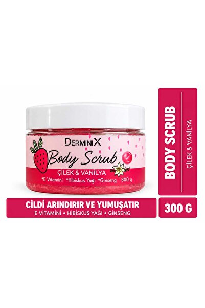 Derminix Çilek Vanilya Vücut Peelingi 300 ml