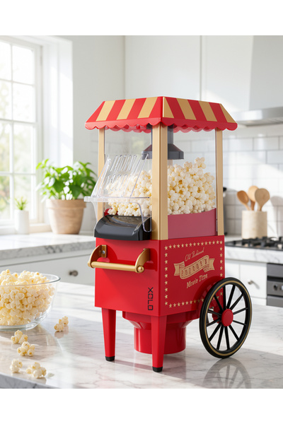 Kaliteyi Bul Yağsız Popcorn Makinesi Sıcak Hava Teknolojisi