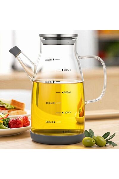 Home Zone Large Oil Bottle from High Borosilicate Glass for Cooking, Oil and ...