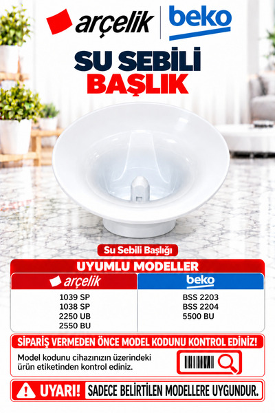 ÖZ BEYAZ EŞYA BEKO BSS 2203 SU SEBİLİ DAMACANA YUVASI