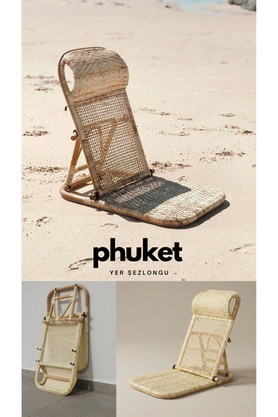 AYOMI Phuket Bambu Şezlong Yer Sandalyesi