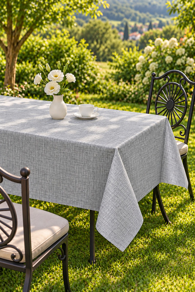 Soft Kare Pvc Fiber Tablecloth – Wipeable, Waterproof, Modern Pattern, for Kitchen and Dining Table