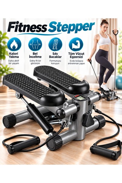 Havana String Fitness Stepper Exerciser Total Body Twister Crosstep Step Black