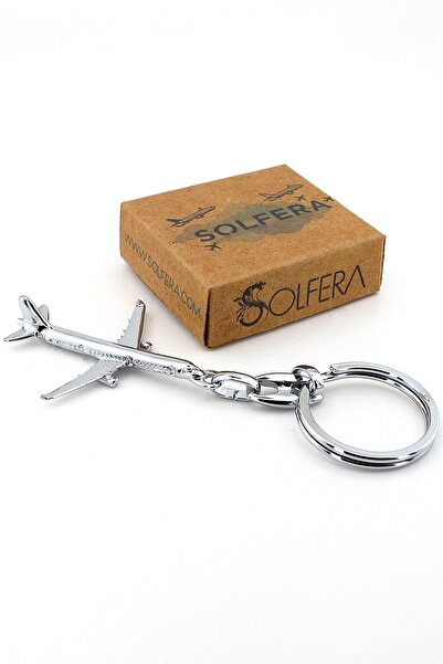 Solfera Airbus A321 Passenger Airplane Metal Keychain Airplane Kc849