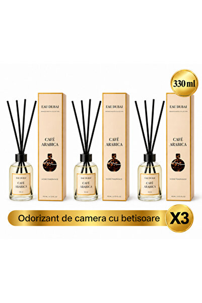 Eau Dubai Set 3x Difuzoare cu Parfum Aromatic pentru Camera, EAU DUBAI, Cafe ...