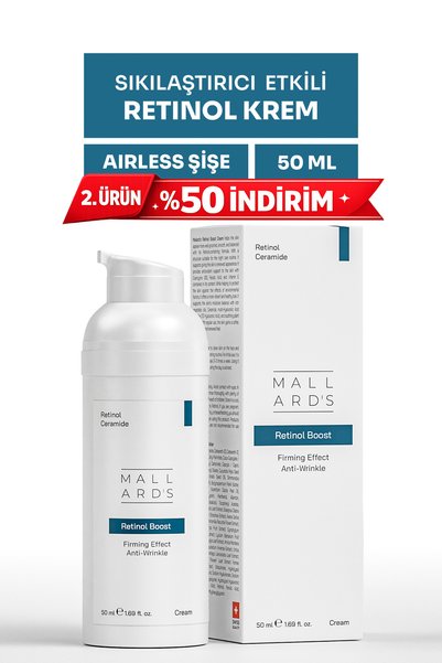 MALL ARD'S Retinol Boost, Yaşlanma ve Kırışıklık Karşıtı Gece Kremi, 50 ml