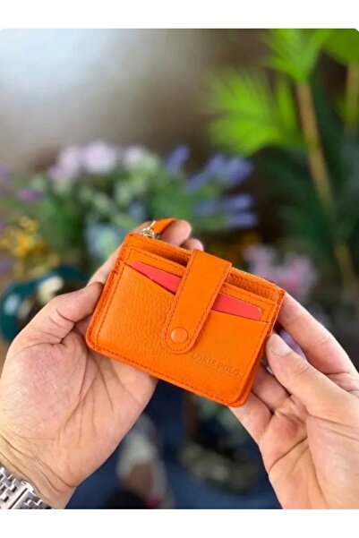 LORİS POLO Maya Unisex Hakiki deri Fermuarlı Kartlık