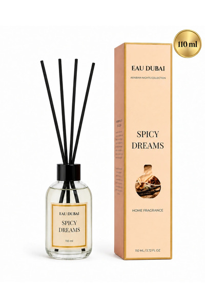 Eau Dubai Odorizant de cameră cu bețișoare, Spicy Dreams, 110 ml